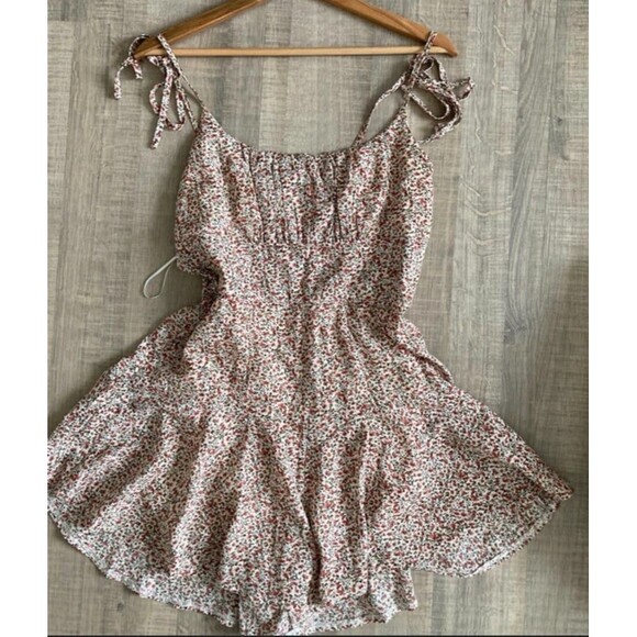 NEW Princess Polly The Marko Romper Red Multi ditsy floral - Picture 5 of 6